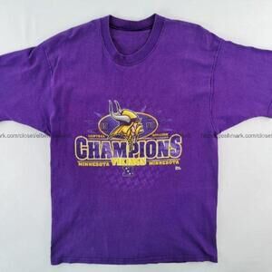 Minnesota Vikings Football Fan Graphic Purple Gold Unisex T-Shirt
